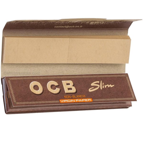 "OCB Brown" Feuilles SLIM + TIPS